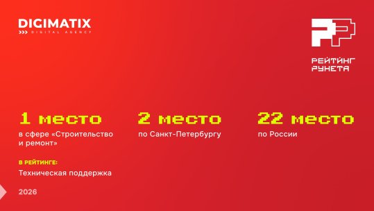 DIGIMATIX вошла в число лидеров «Рейтинга Рунета — 2026»